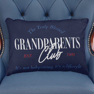 Grandparents Club Nautical It's a Lifestyle Funny Decorative Cushion