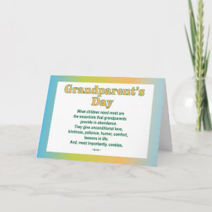 Grandparents Day 2 greeting card