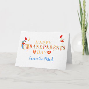 Grandparents Day Across the Miles with Red Poppies Card