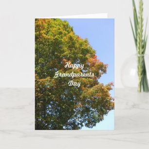 Grandparents Day-Autumn Maple Tree Card