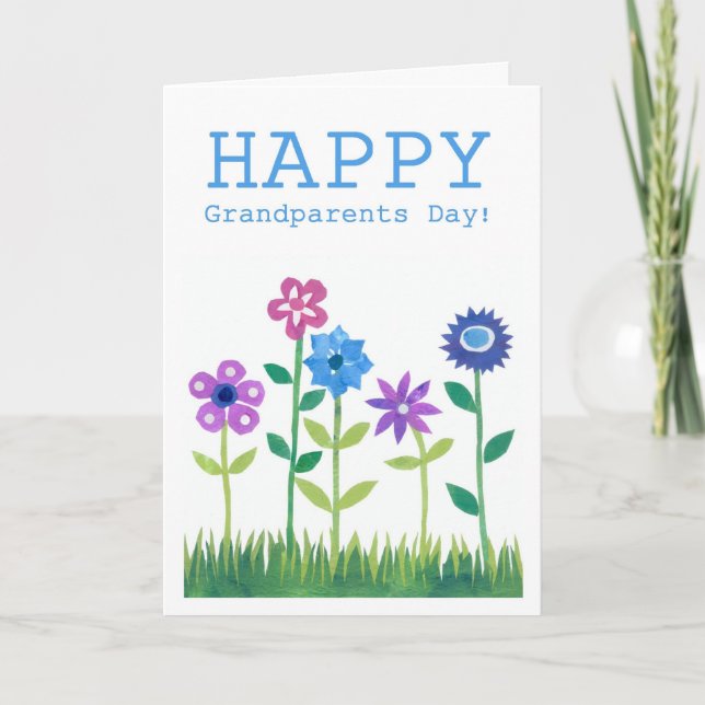 Grandparents' Day Card - Flower Power (Front)
