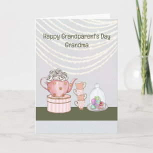 Grandparents Day Card for Grandma with Tea Pot