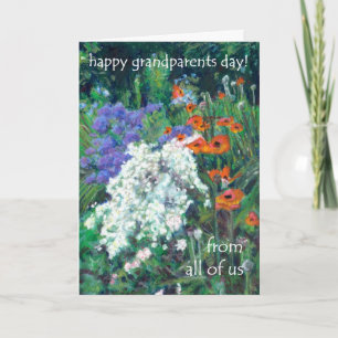Grandparents Day Card - from all of us - Poppies