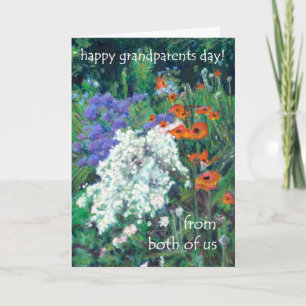 Grandparents Day Card - from both of us - Poppies