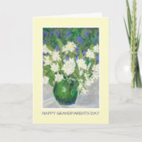 Grandparents Day Card, Mock Orange and Ceanothus