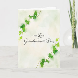 Grandparents Day for Both Green English Ivy Card