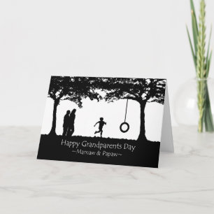 Grandparents Day for Mamaw and Papaw, Swing Card