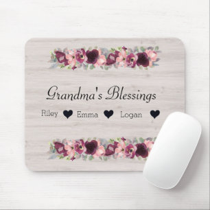 Grandparents Day Gift for Grandma's Blessings  Mouse Mat