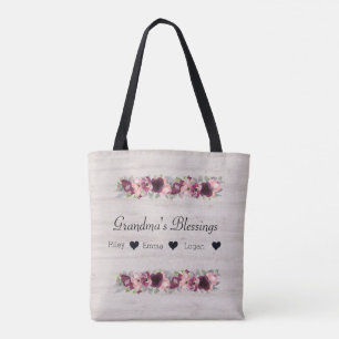 Grandparents Day Gift for Grandma's Blessings Tote Bag