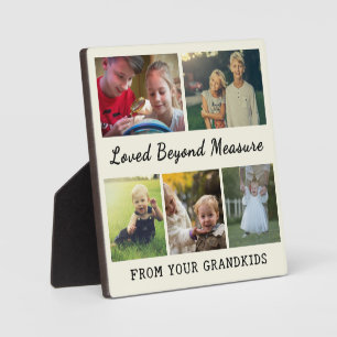 Grandparents day gift– Loved Beyond Measure Photo  Plaque