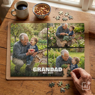 Grandparents Day Grandad Photo Gift Jigsaw Puzzle