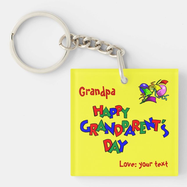 Grandparent's Day - Key Ring (Front)