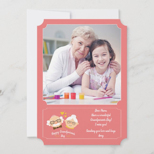 Grandparents Day Photo Card (Front)
