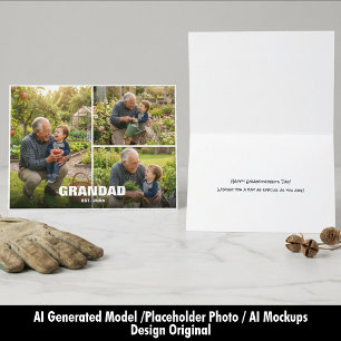 Grandparents Day Photo Collage Family Love Card