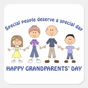 Grandparents Day Square Sticker