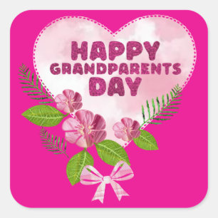 Grandparents Day Square Sticker