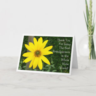 Grandparents' Day Sunflower Greeting Card