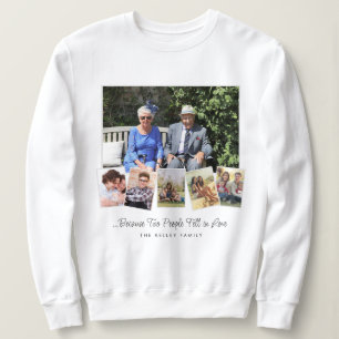 Grandparents Family Collage Personalised 6 Photo Sweatshirt