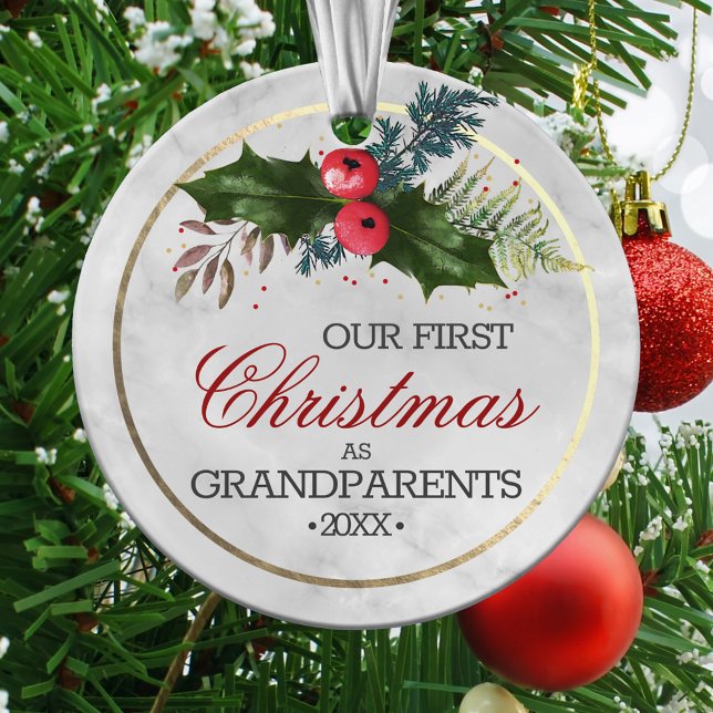 Grandparents First Christmas Ornament (Creator Uploaded)