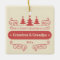 Grandparents First Christmas Square Ornament