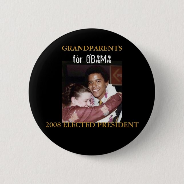Grandparents for Obama - Customised 6 Cm Round Badge (Front)