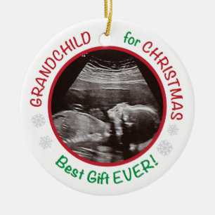 Grandparents Grandchild for Christmas Ceramic Tree Decoration