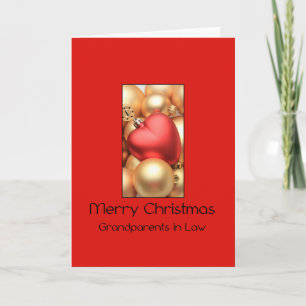 Grandparents in Law  Merry Christmas card