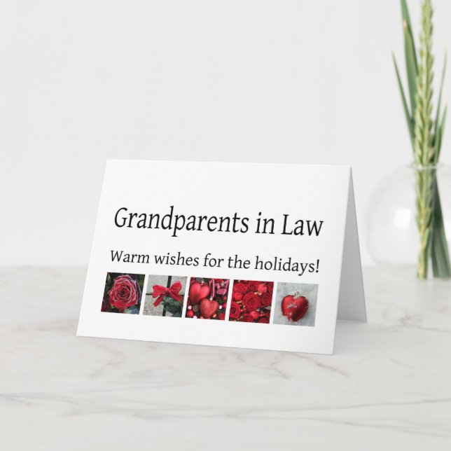Grandparents in Law  Merry Christmas card (Front)