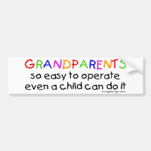 Grandparents Love Bumper Sticker