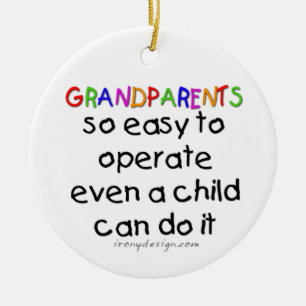 Grandparents Love Ceramic Tree Decoration