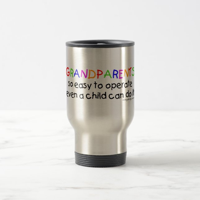 Grandparents Love Quote Travel Mug (Center)