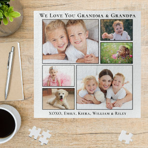 Grandparents Love You Personalised Photo Jigsaw Puzzle