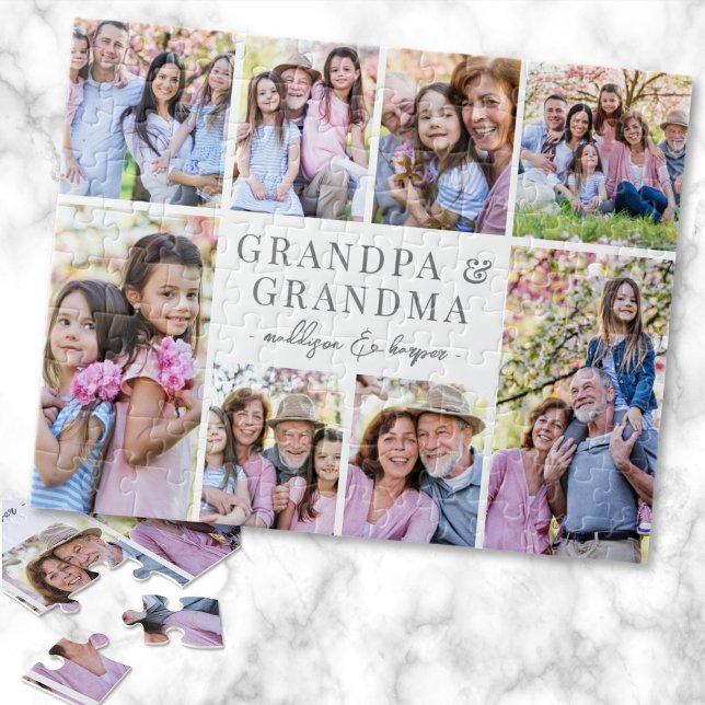 Grandparents Photo Collage Jigsaw Puzzle (Grandparents Photo Collage jigsaw puzzle)