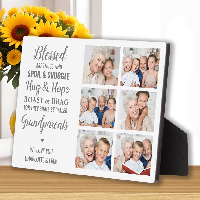 Grandparents Photo Collage Plaque (Creator Uploaded)