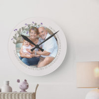 Grandparents Photo Purple Wildflower Floral Frame