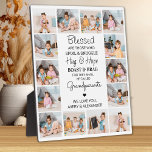 Grandparents Poem Personalised 14 Photo Collage Plaque<br><div class="desc">Celebrate your grandparents with a custom photo collage plaque. This unique grandparents quote picture plaque is the perfect gift whether its a birthday, Grandparents day or Christmas. We hope your special keepsake grandma plaque will become a treasured keepsake for years to come. . Quote " Blessed are those who Spoil...</div>