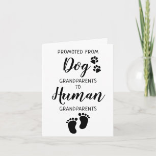 Grandparents Pregnancy Baby Announcement Card