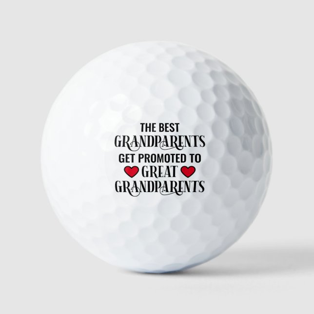 Grandparents Promotion to Great Grandparents Golf Balls (Front)