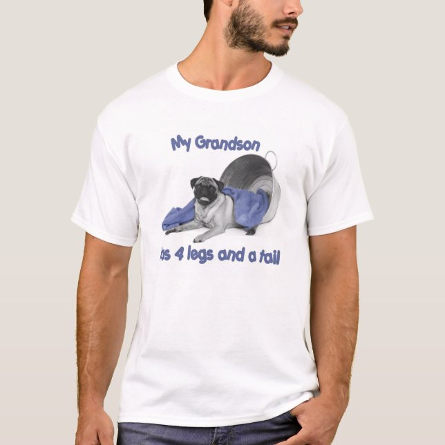 Grandparents Pug T-Shirt (Front)