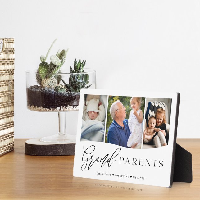  Grandparents Script Grandchildren Photo Keepsake Plaque (Creator Uploaded)