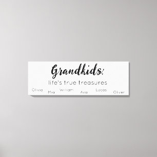Grandparents Sign with Grandkids Names