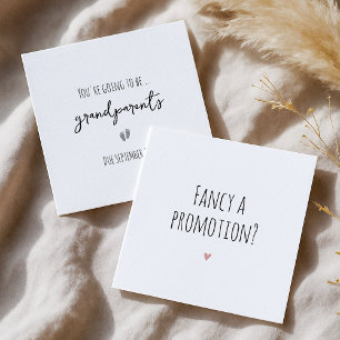 Grandparents Simple Pregnancy Announcement Card