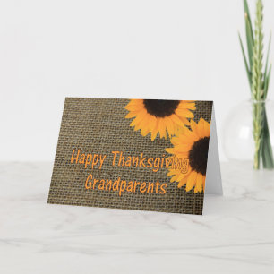 Grandparents  Thanksgiving Card