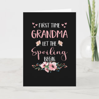 Grandparents-to-be Grandparents Great Grandma Card