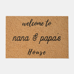  Customizable Grandparent's Day Gift for Grandparents, Nana and  Papa's House, Grandpa Grandma Doormat, Nanny, Nana