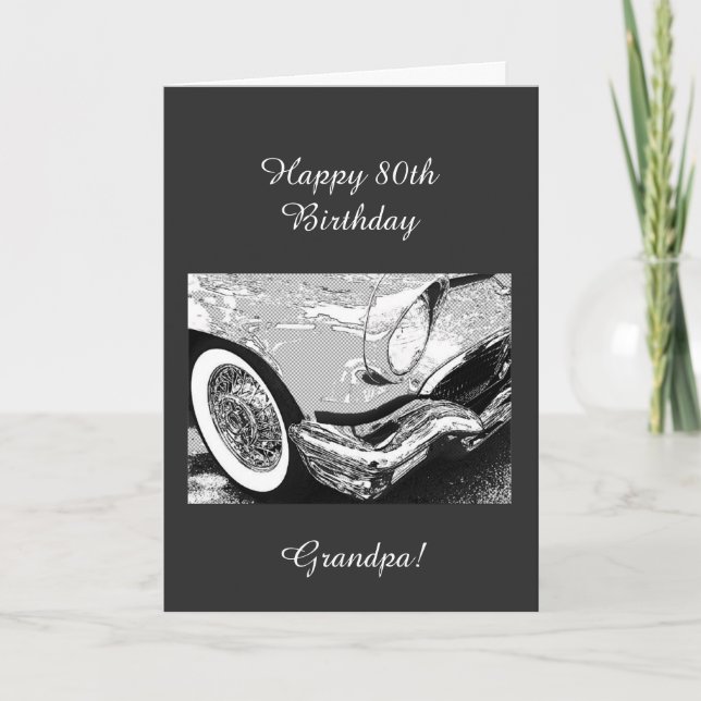 Grandpa's 80th birthday card (Front)