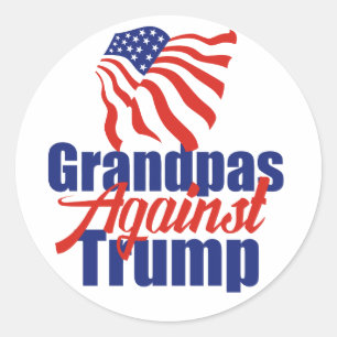Grandpas Against Trump 2024 Election Political Classic Round Sticker