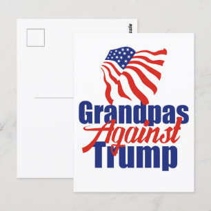 Grandpas Against Trump 2024 Election Political Postcard