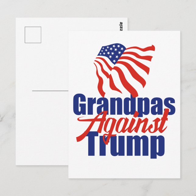 Grandpas Against Trump 2024 Election Political Postcard (Front/Back)