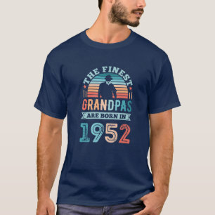 Grandpas Born In 1952 70Th Birthday Granddad Gift T-Shirt